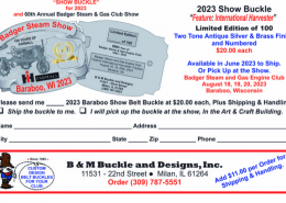 2023-Badger Steam Show Buckle Flyer-New IH